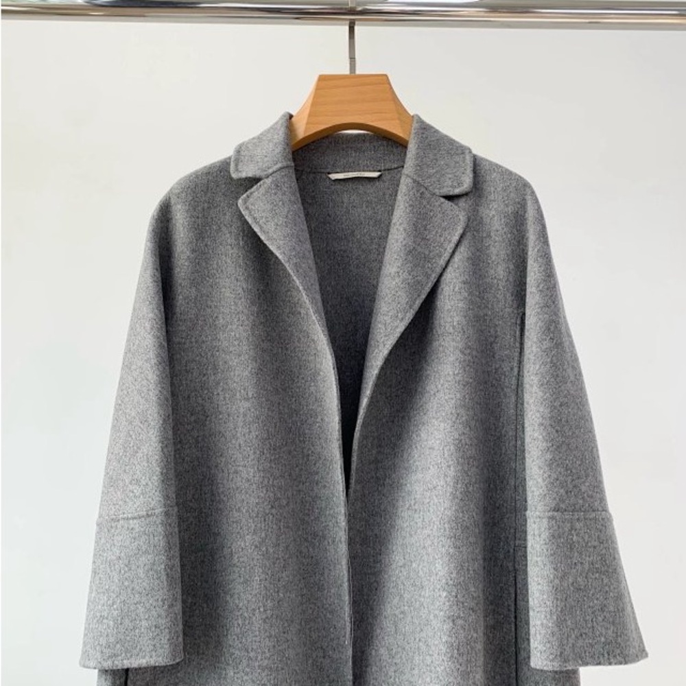 'S MAX MARA
Short double-faced wool coat - grey - Picture 5 of 8